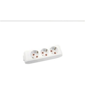 Resim Viko 3 Lü Kablosuz Klemensli Priz Beyaz 