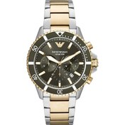 Resim Emporio Armani AR11361 43 mm Altın Rengi / Metalik Gri Erkek Kol Saati 