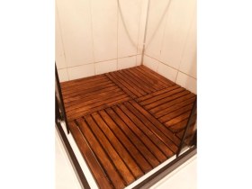 Resim KZY Ahşap Duş Izgarası 80X80 