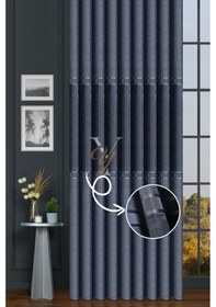 Resim Leonessa Pano Fon Perde V-5502 Mavi Mavi 