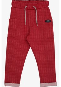 Resim Breeze Erkek Bebek Eşofman Altı Yanları Cepli Çizgili 9 Ay-3 Yaş Narçiçeği 