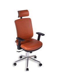 Resim Ofisbazaar Up Deri Yönetici Koltuğu Ergonomik Ve Modern Tasarım Martin09 Kahverengi Deri Kahverengi 