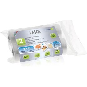 Resim LAICA Tek Tarafı Tırtıklı & Gofrajlı Vakum Rulosu 20cm x 600cm - 2 Rulo - VT3508 