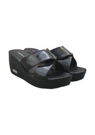 Resim Pierre Cardin Üstü Çapraz Dolgu Topuk Günlük Kadın Terlik 001 