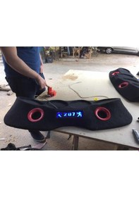 Resim Elyaflı Peugeot 307 Pandizot Polyesterli Kabartmalı 2 Portlu 4oval 2x10 