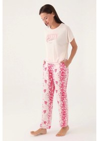 Resim Emilylux Pierre Cardin 8830-s Bayan Kısa Kol Pijama Takımı Vanilya 