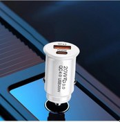 Resim Didadodo Hızlı Şarj Araç Adaptörü - Pd20w Çift Bağlantı Noktalı Araç Şarj, Küçük Boyutlu 