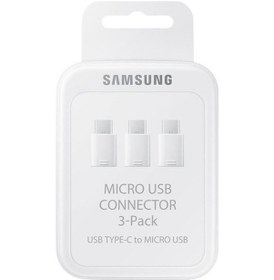 Resim Samsung Uyumlu, Micro Usb To Usb Type C Adaptörü 3-Pack Ee-Gn930K 