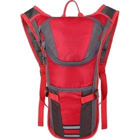 Resim Konesam Kırmızı Outdoor Su Taşıma Sirt Çantası - Yürüyüş, Bisiklet, Koşu İçin Hafif Nylon Su Torbası Çantası Kırmızı 