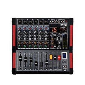 Resim DJ Pro MX-6 6 Kanallı 99 DSP Efektli 2x350 Watt Power Mikser 