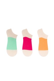 Resim The Socks Company Kadın 3'Lü Çorap 23SDCR167P - Çok Renkli / 36-40 
