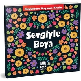 Resim Mandala Büyüklere Boyama Kitabı Sevgiyle Boya 