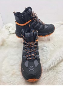 Resim ÇİĞDEM KUNDURA Çiğdem Unisex Siyah-turuncu Trekking Bot 