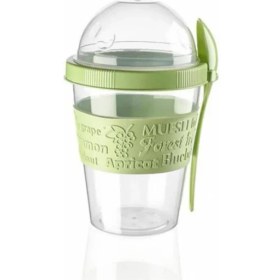 Resim Pazariz AP-9199 Kaşıklı Yoğurt Kabı Yeşil 