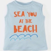 Resim Defacto Erkek Bebek Bisiklet Yaka Baskılı Atlet C3975A524HSBE343 Mavi 