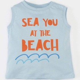 Resim Defacto Erkek Bebek Bisiklet Yaka Baskılı Atlet C3975A524HSBE343 Mavi 