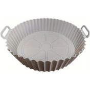 Resim Dashanshop Kolay Temizlenir 18 Inç Gri Airfryer Yapışmaz Silikon Kaplama 