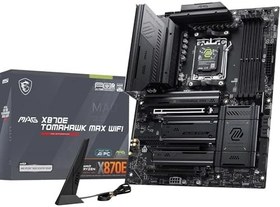 Resim MSI MB MAG X870E TOMAHAWK MAX WIFI AM5 DDR5 8400MHZ(OC) USB4 4x M.2 HDMI 2x Type-C DP 5G LAN WIFI 7 RGB ATX 