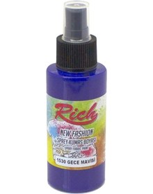 Resim Rich New Fashion Sprey Kumaş Boyası 100 Cc. 1530 Gece Mavisi 