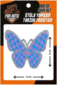 Resim FANTASTIC ARMA Ütü Ile Yapışan Dokuma Arma, Ev Tekstili, Büyük, Kelebek Modeli 