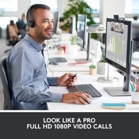 Resim TeknoKapsül C920 Hd Pro Web Kamerası, Full-Hd 1080P, 78° Görüş Alanı, Otomatik Odaklama, Net Stereo Ses, Pozlama Düzeltme, USB Bağlantısı, Skype, Facetime, Hangouts, Vb. Için, Pc/mac/chromeos/ Için, Siyah 