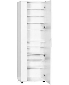 Resim Porto 10 Bölmeli 2 Kapılı Aynalı Ayakkabı Dolabı-Beyaz 