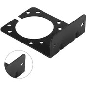 Resim Shineyee Amerikan Tipi 7 Pinli Tırnak Soketi İçin Metal Sabitleme Aparatı - Çoklu Vida Delikleriyle Esnek Montaj, Korozyona Dayanıklı Siyah Boyalı, Tam Donanımlı Vidalı Ve Somunlu 