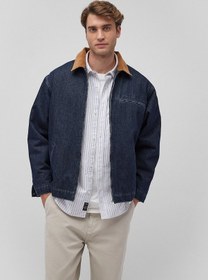 Resim Mavi - Denver Mv91 Street Rinse Denim Jean Ceket 0111216-88558 Lacivert 