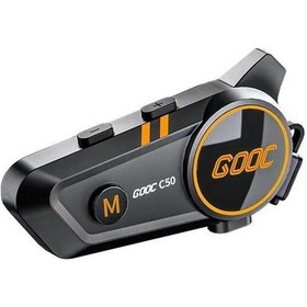 Resim C50 Motosiklet Intercom Kask Kulaklık 1000 Mah Rgb Işıklı Bluetooth Kulaklık Ip67 