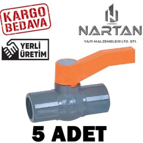 Resim Pvc Içten Dişli Dişi Küresel Vana 1" - 32Mm (5 Adet) 