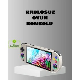 Resim Bi Seyyar Hd Çıkış Destekli Taşınabilir Oyun Konsolu – 5 Inç IPS Ekran, Rgb Işıklı 