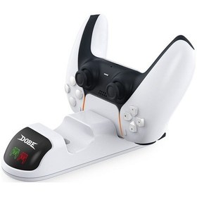 Resim Dobe Ps5 Charging Dock Şarj Istasyonu Ekranli Çiftli Şarj 