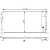 Resim Mga-82386 - Klıma Radyatoru Mıtsubıshı Lancer Vıı 1.6 2003-2007 