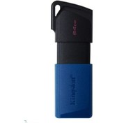 Resim Kıngston 64 GB Usb3,2 Bellek DTX/64GB Siyah-Mavi 