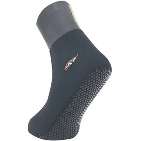Resim Free-Sub 3mm Siyah Smooth Bilekli Kaymaz Tabanlı Dalış Çorabı - M 