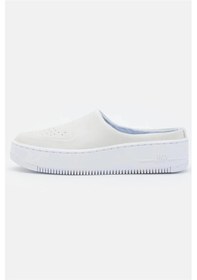 Resim Nike Air Force 1 Lover Xx Leather Sneaker Kadın Hakiki Deri Terlik Kırık Beyaz Beyaz 