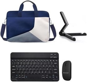 Resim Microcase Xiaomi Redmi Pad 2 Pro 12.1 inch Tablet için Çanta + Bluetooth Klavye + Mouse + Tablet Standı Siyah- AL4234 