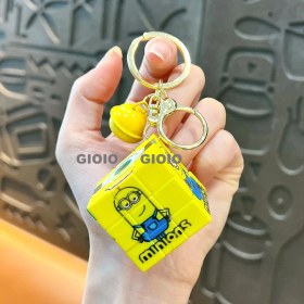 Resim Silver1 Yeni Sevimli Çizgi Film Işıklı Işık Kulomi Büyük Kulak Köpek Hediye Kutusu Anahtarlık Araba Okul Çantası Dıy Kolye Hediye (Yurt Dışından) 