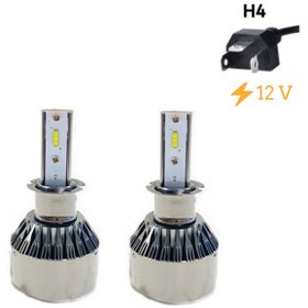 Resim Space Led Far Ampulü Küçük Kasa Beyaz H4/36W /4800Lm /12 / Laam90 