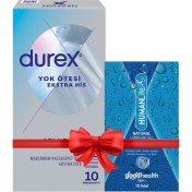 Resim Durex Yok Ötesi Ekstra Ince Ekstra His 10'lu Prezervatif + Humanlife 5 gr x 10 Doğal Jel Lubricant 