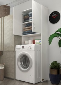 Resim Kenzlife Çamaşır Makinesi Dolabı Sinem Byz Banyo Kiler 