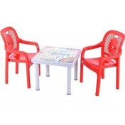 Resim Depootoptan Sağlam Plastik Mandella Rubi Ingilizce Desenli Çocuk Masası 2 Ade (533367117) 