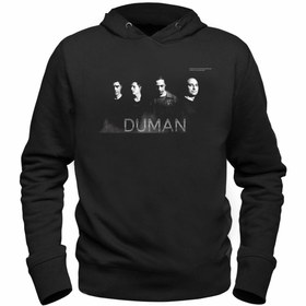 Resim Alfa Tshirt Duman Resimli Baskılı Çocuk Siyah Sweatshirt 