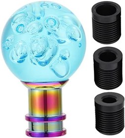 Resim WOONEKY Şık Araba Topuzu Dekoru Akrilik Topuz Kristal Kabarcıklar / M10 Uyum Hiçbir Değişiklik Gerektirmez Gökyüzü 