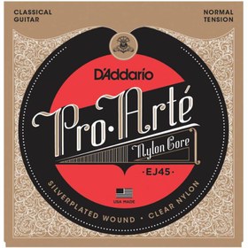 Resim D'Addario EJ45 Pro-Arte Normal Tension Klasik Gitar Teli 