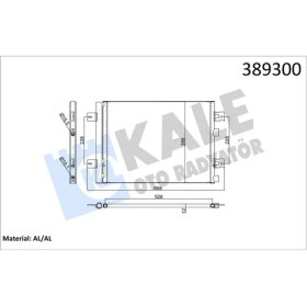 Resim Kale Klima Kondenseri Duster 10 Sandero 08 Logan 10 1.2 16V-1.4-1.6-1.5DCI Al/al 502X390X16 820074 