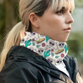 Resim Hediyemen Meksikalı Motorcu Boyun ve Saç Bandanası 