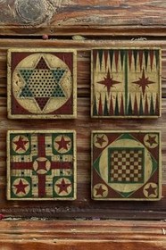 Resim Oscar Stone Decor Baskılı Doğaltaş Bardak Altlığı 4'Lü Set Desen Tile 4Dsn-214 