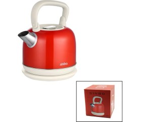 Resim Go İthalat Retro Kırmızı Nostalji Demlik Model Çelik Kettle Su Isıtıcı 2.2lt 1800W Gizli Resiztans SK-8035 (5263) 