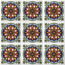 Resim Can Seramik 10*10 cm Cç-53 Kütahya Çini Karo ( 5'li 1 Paket ) 